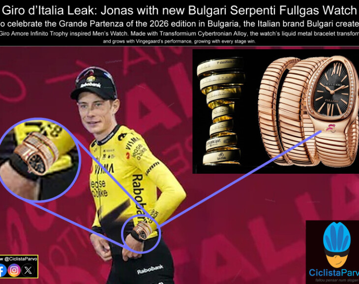 Giro d'Italia Leak: Jonas with new Bulgari Serpenti Fullgas Watch