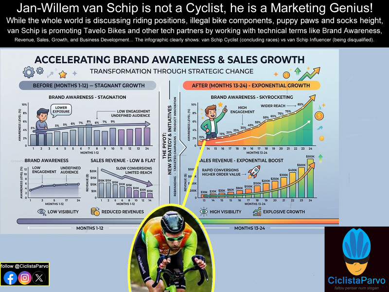 Jan-Willem van Schip is not a Cyclist, he is a Marketing Genius!