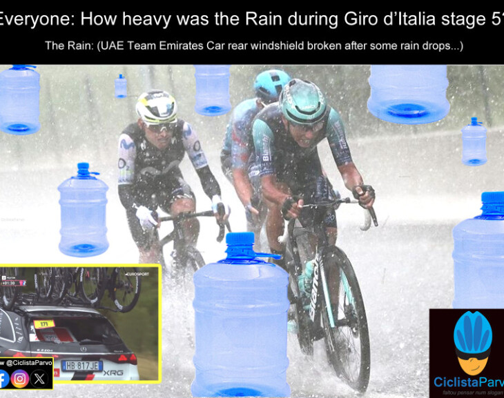 Everyone: How heavy was the Rain during Giro d'Italia stage 5?