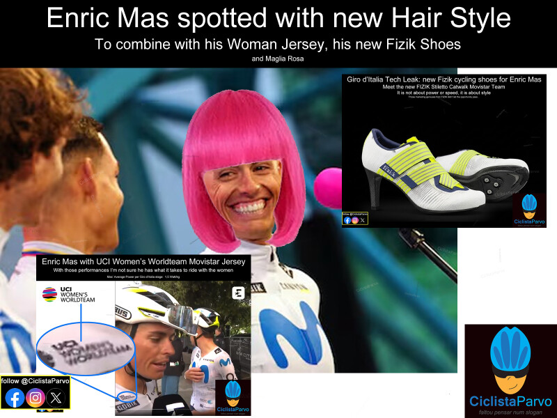 Enric Mas spotted with new Hairstyle...