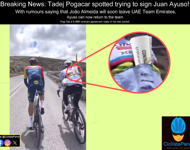 Breaking News: Tadej Pogacar spotted trying to sign Juan Ayuso!