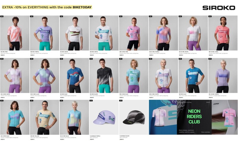 New Neon Riders Club road cycling collection by SIROKO