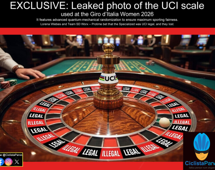 EXCLUSIVE: Leaked photo of the UCI scale used at the Giro d'Italia Women 2026