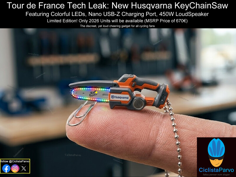 Tour de France Tech Leak: New Husqvarna KeyChainSaw