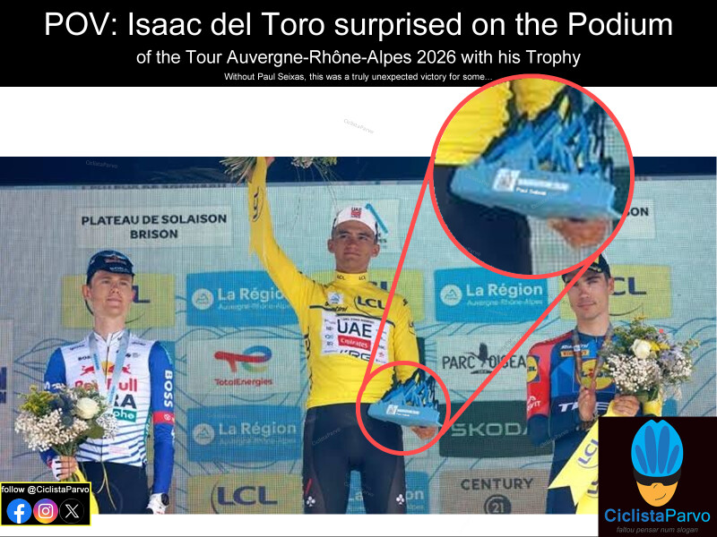 POV: Isaac del Toro surprised on the Podium