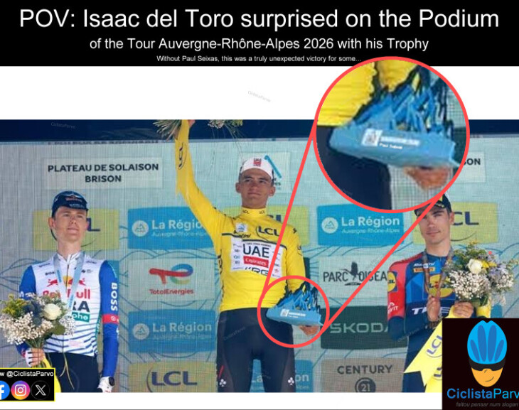 POV: Isaac del Toro surprised on the Podium