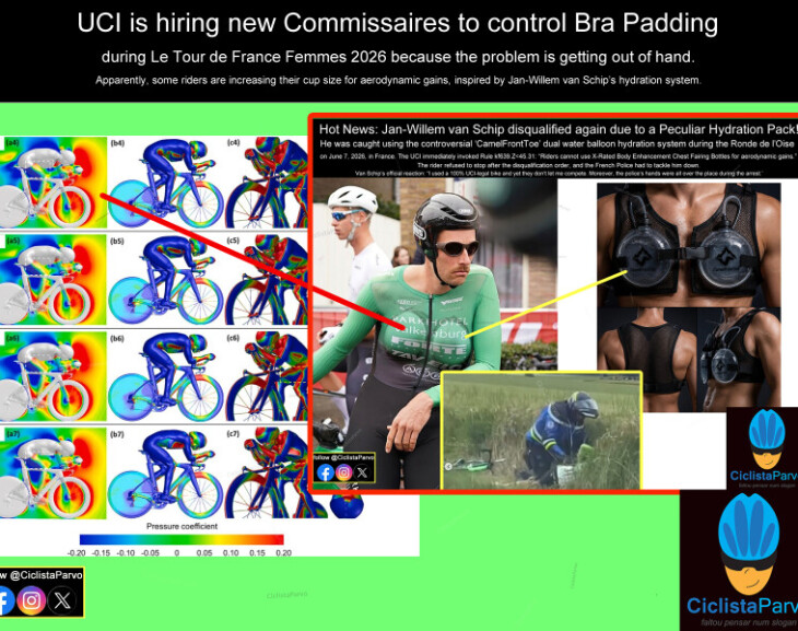 UCI is hiring new Commissaires to control Bra Padding