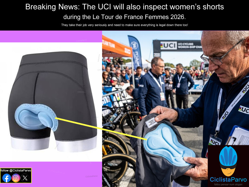Breaking News: The UCI will also inspect women's shorts