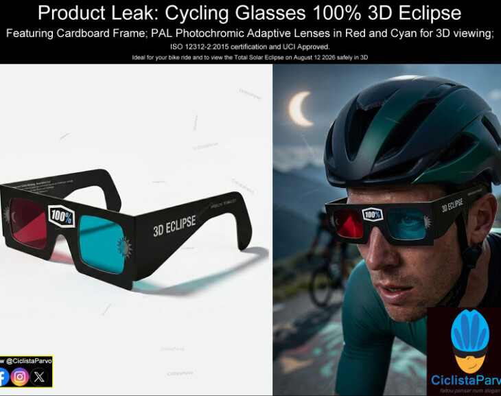 Product Leak: Cycling Glasses 100% 3D Eclipse