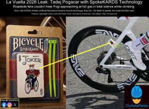 La Vuelta 2026 Leak: Tadej Pogacar with SpokeKARDS Technology