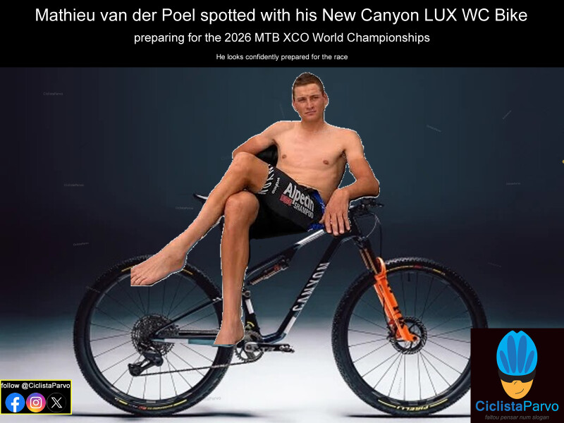 Mathieu van der Poel spotted with his New Canyon LUX WC Bike