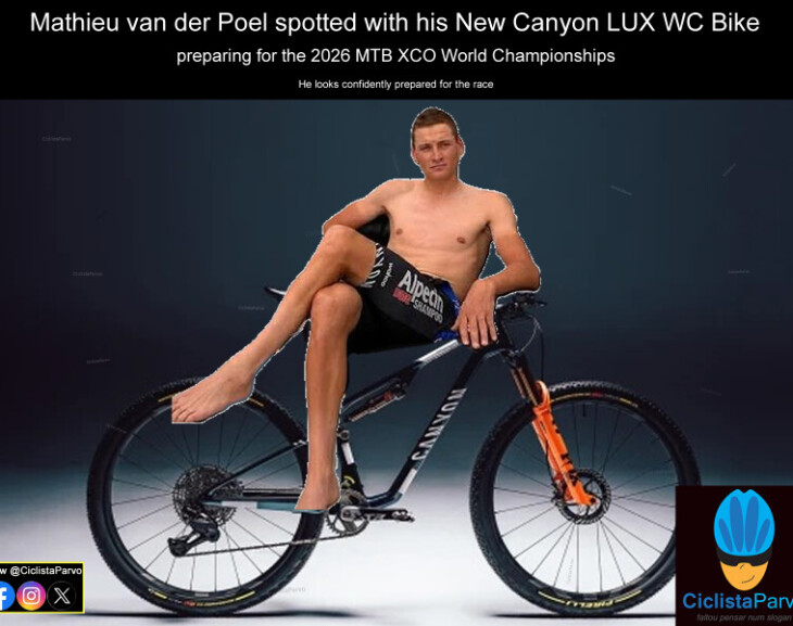 Mathieu van der Poel spotted with his New Canyon LUX WC Bike